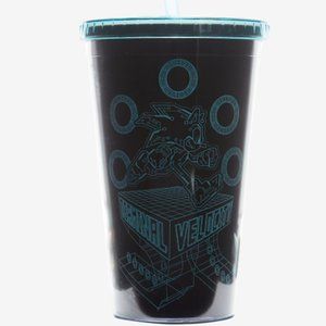 Sonic The Hedgehog Outline Acrylic Travel Cup new